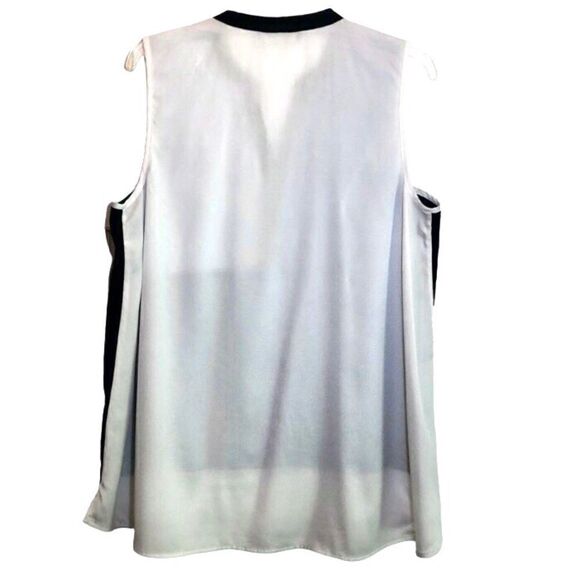 Ivanka Trump Colorblocked A-Line Sleeveless Top with Hi/Low Hem Women’s M - Picture 4 of 6